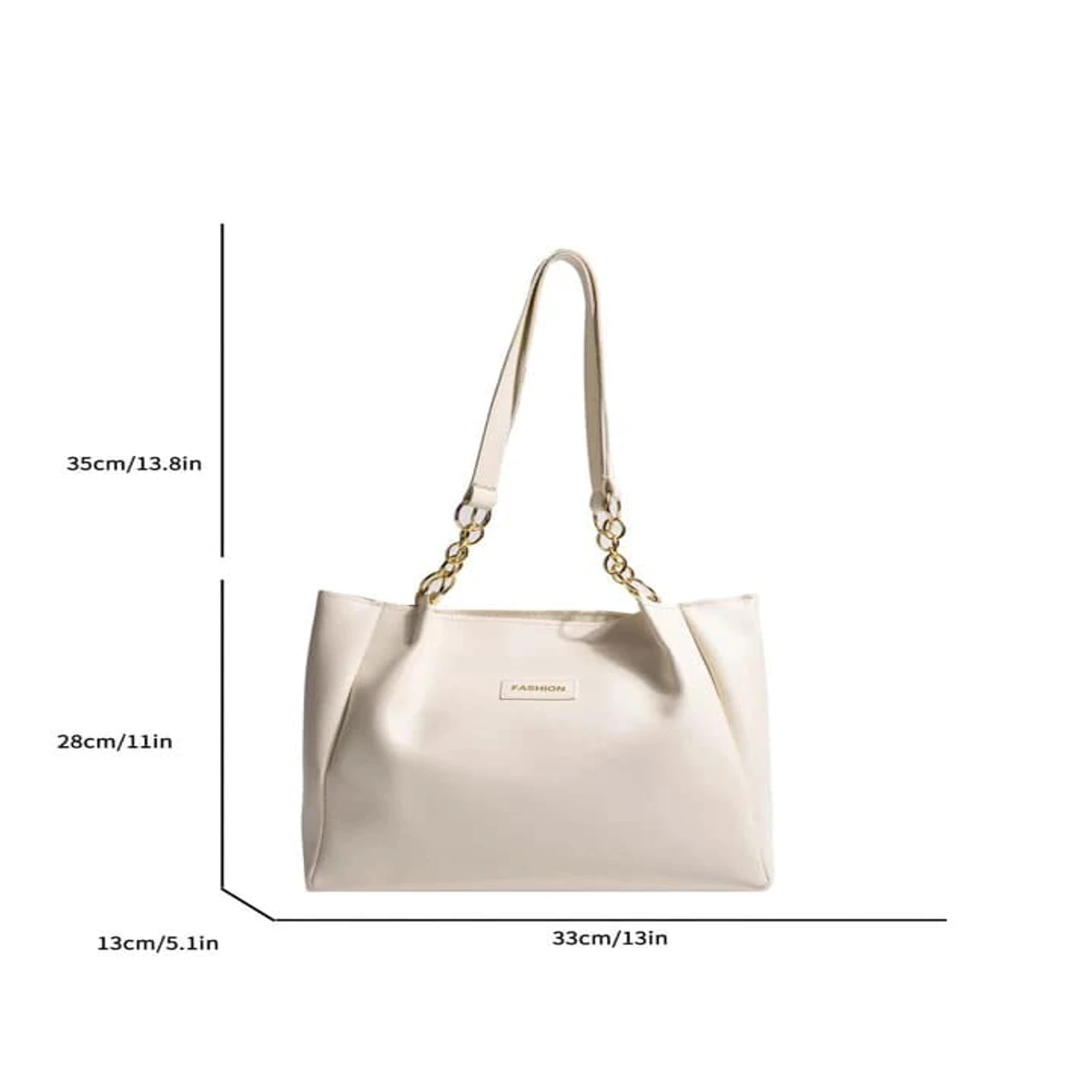 Signature Classic shoulder women's tote bags(white) - Image 4