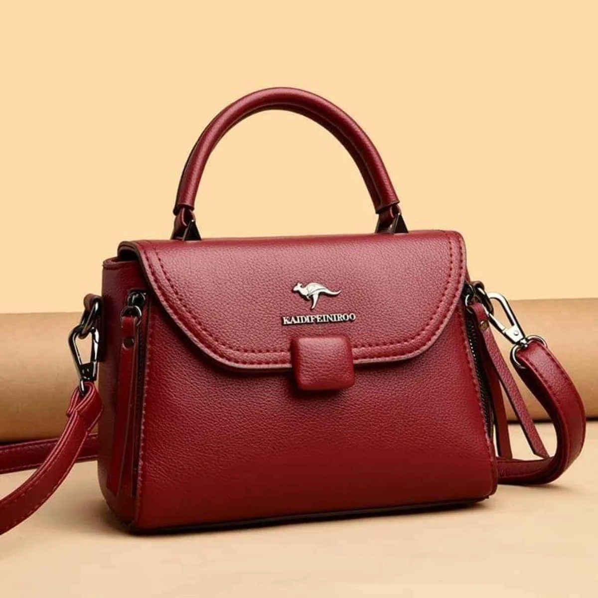 High Quality Kangaroo Handbag (Maroon)