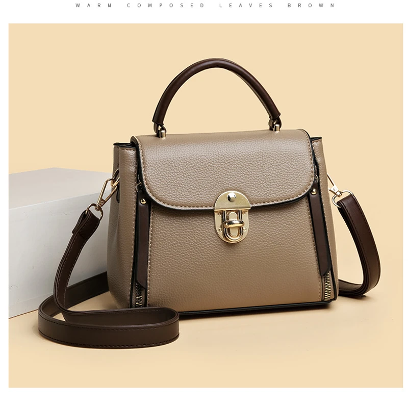 Fashion Shoulder For Women Ladies Crossbody Hand Bags Luxury Purses And Handbags New(khaki) - Image 3