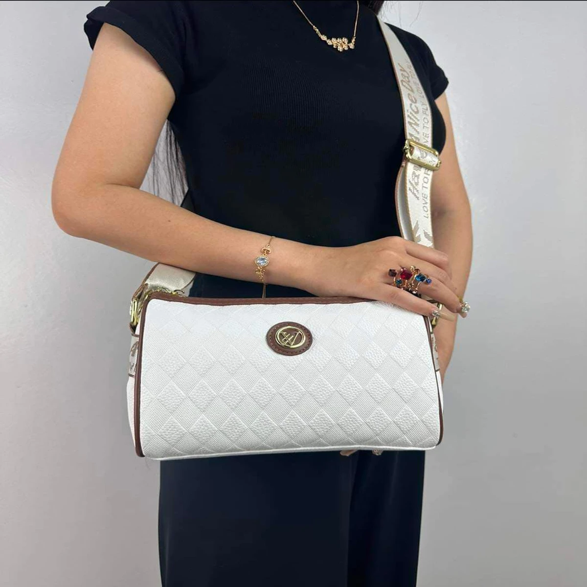 Cylinder lightweight bag(white color)