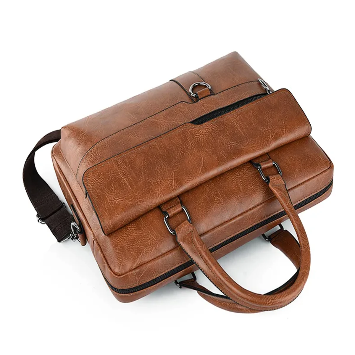 Amsburg Laptop Leather Bag(Chocolate color) - Image 4