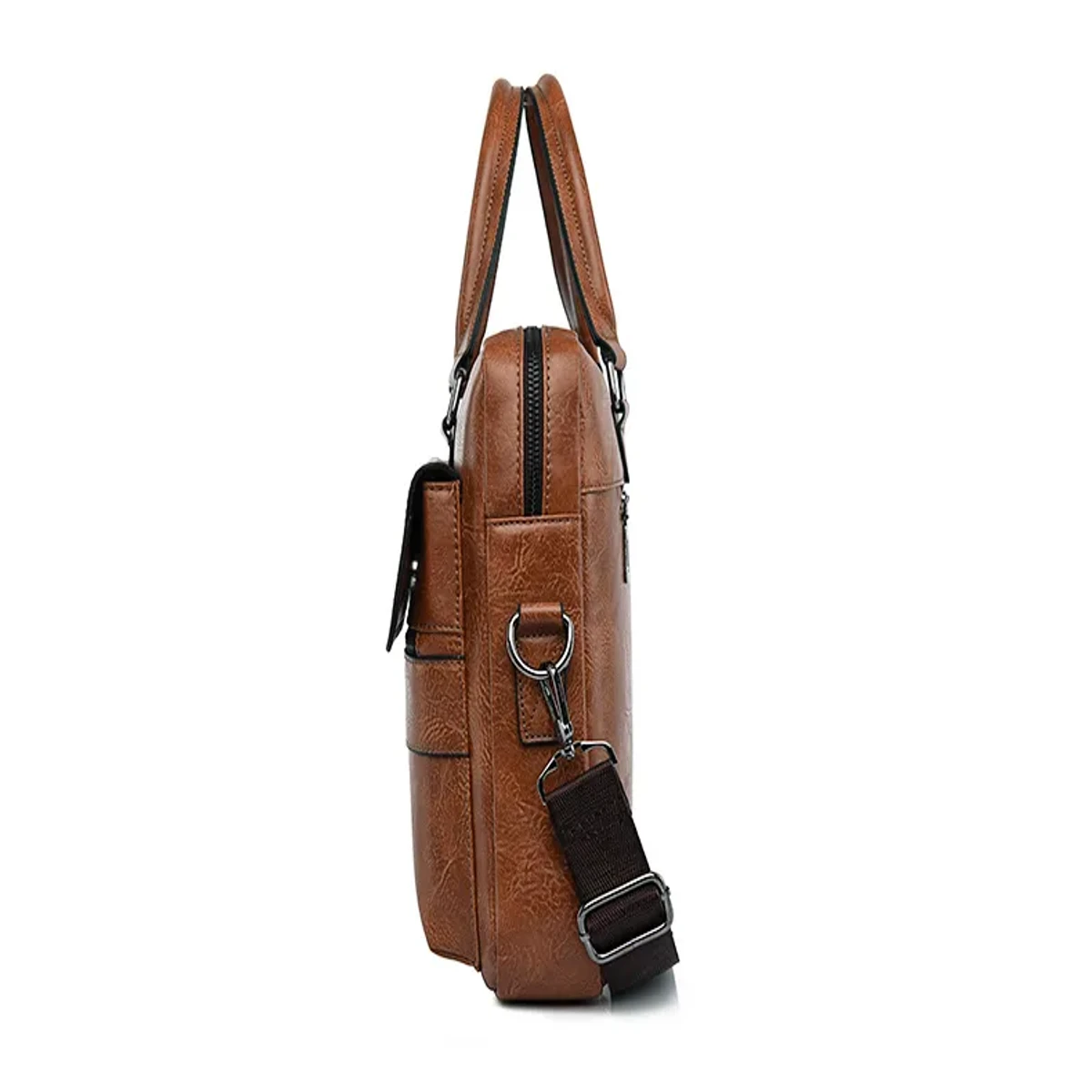 Amsburg Laptop Leather Bag(Chocolate color) - Image 3