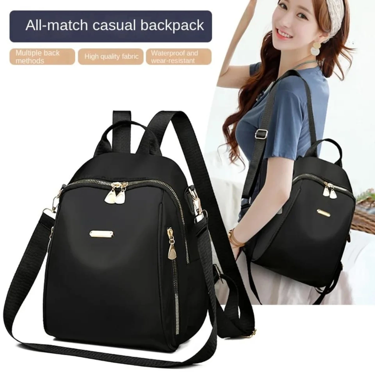 New Female Backpacks High Capacity Waterproof