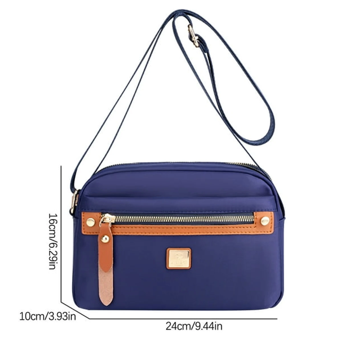 Nylon Fashion Cross-body Bag Lightweight Portable Shoulder Bag(Royal blue color)